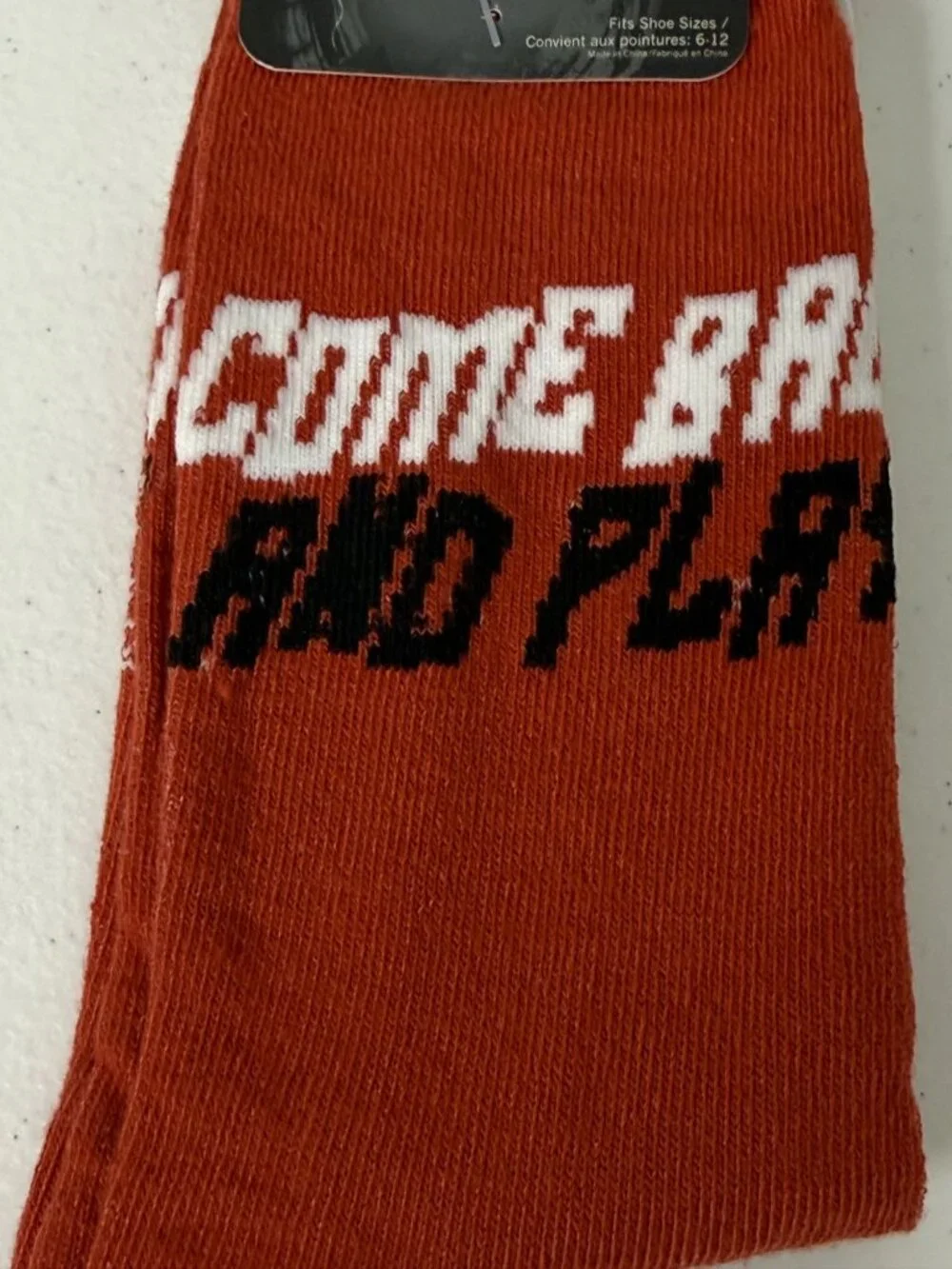 IT Pennywise Come Back and Play Horror Crew Socks Size 6-12 NWT